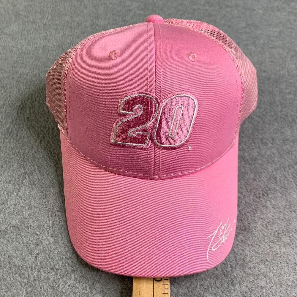 Nascar Tony Stewart Hat Cap Adjustable Back Pink Winners Circle Womens New